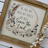 Handmade Rustic Sign Lg (30cm) - As For Me 13078