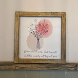 Sign Lg (30cm) - Dreams are Like Seeds  - (TR304) - RRP is