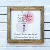 Sign Lg (30cm) - Dreams are Like Seeds  - (TR304) - RRP is