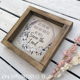 Handmade Rustic Sign Sm - As for me 13091