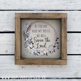 Handmade Rustic Sign Sm - As for me 13091