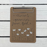 Personalised Hanging Clip Pad - Small Daisies 13092
