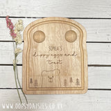 Wooden Board Toast - Bear 13165