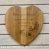 Heart Chopping Board - Nanny's House 13167