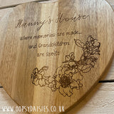 Heart Chopping Board - Nanny's House 13167