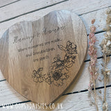 Heart Chopping Board - Nanny's House 13167