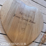 Heart Chopping Board - Home Sweet Home 13169