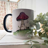 Thankful Range Mug/Black Handle - Toadstool Lazy Days 13285