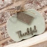 Thankful Range Wooden Pumpkin - Thankful 13288