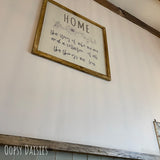 Handmade Rustic Sign Ex Lg 60cm - Home 13404