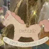 Personalised Rocking Horse Plq 13502