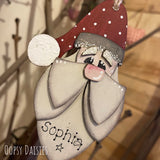 Personalised Vintage Santa Plq 13505