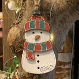 Personalised Snowman Layered Plq 13549