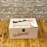 Personalised Christmas Eve Box Pink - Santa 13605