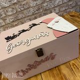 Personalised Christmas Eve Box Pink - Santa 13605