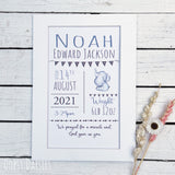 Print Personalised Nursery Print - Elephant 13643