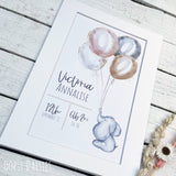 Print Personalised Nursery Print - Balloons 13644