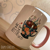 Hottie Mug with Pink Handle 13637