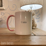 Hottie Mug with Pink Handle 13637