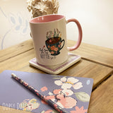 Hottie Mug with Pink Handle 13637