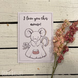 Print / Postcard - Doodles / Mouse 13650