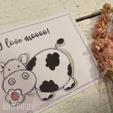 Print / Postcard - Doodles / Cow 13651