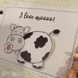 Print / Postcard - Doodles / Cow 13651
