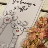 Print / Postcard - Doodles / Giraffe 13652