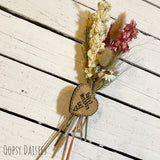 Mini Posy with Wooden Heart - Mother's Day 13682