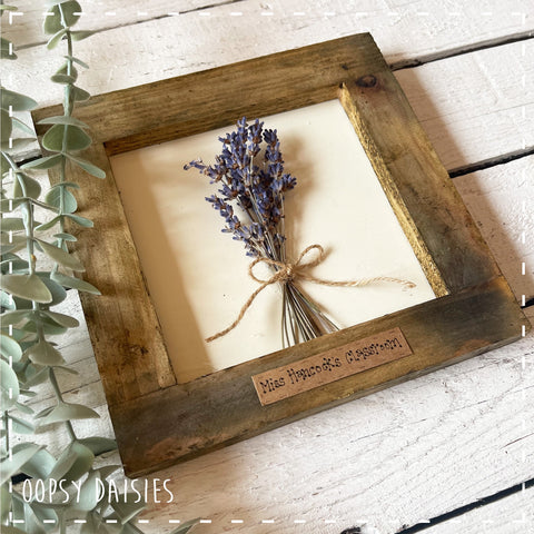Sign Sm with Lavender Posy - Personalised 13865