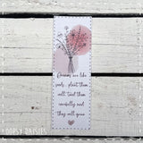 Bookmarker Fine Line Flower - Dreams are Like Seeds  13870