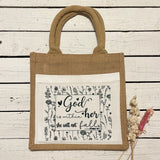 Bible / Book Jute Bag - God is Within Her 14150
