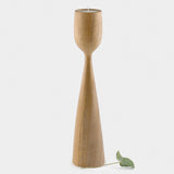 Natural Wood Candle Stick Large 9103