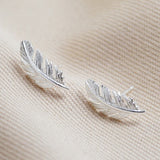 Silver Feather Earrings 11227