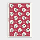 Christmas Label Sticker Sheet - Christmas Animals 10566