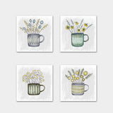 Sticker Sheet - Flowers in Mug 12451