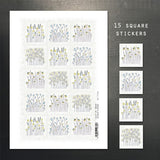 Sticker Sheet - Tall Flowers 12452
