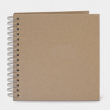 Plain Guest Book Recycled - Brown 12950
