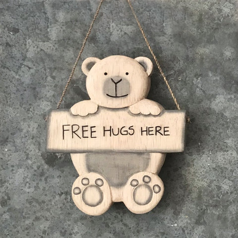Hanging Bear - Free Hugs 9608