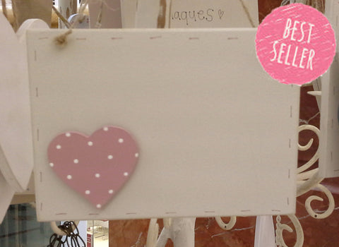 Personalised Sq Plaque with Heart 217