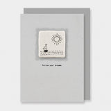 Embroidered Card - Follow Your Dreams 11554