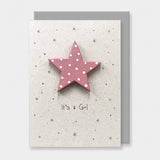 Wood Card - It's a Girl 10199