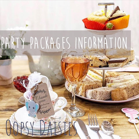 Party Package Afternoon Teas INFORMATION ONLY - DO NOT ADD TO CART