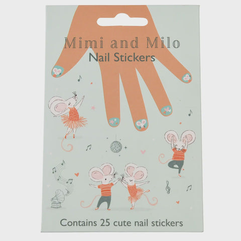 Children's Nail Stickers - Mimi and Milo 14103
