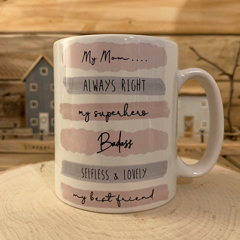 Highlights Mug Pink/Grey - My Mom 11029