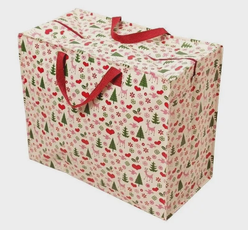 Jumbo Storage Bag - 50's Christmas 14096