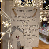 House Rules Plaque 3796