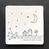 Porcelain Twig Coaster - Always my Best Friend 10327