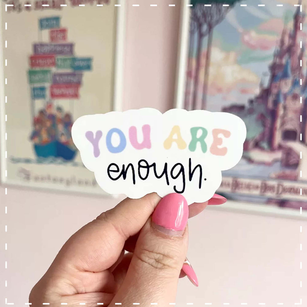 Vinyl Sticker Lg Clear - You are Enough 13982