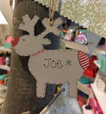 Personalised Reindeer Christmas Plaque 4041